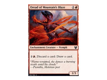 Oread of Mountain's Blaze (Foil NE, Stav Near Mint)