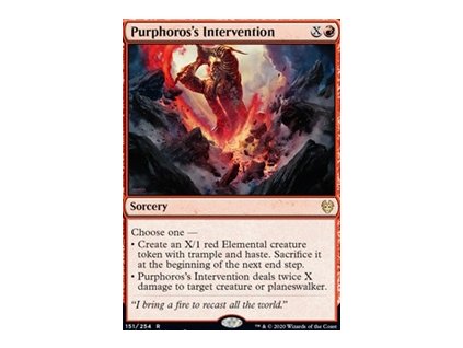 Purphoros's Intervention (Foil NE, Stav Near Mint)