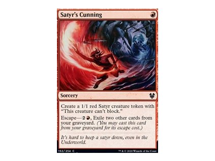 Satyr's Cunning (Foil NE, Stav Near Mint)