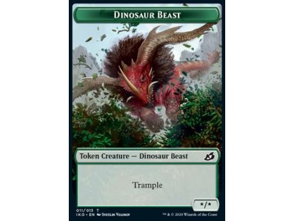 Dinosaur Beast Token - EXTRA (Foil NE, Stav Near Mint)