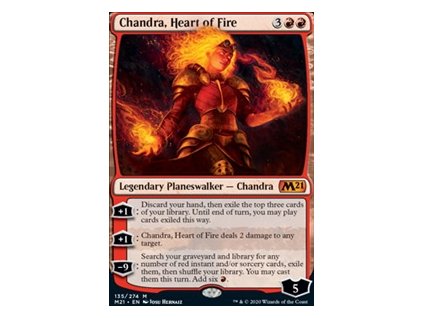 Chandra, Heart of Fire (Foil NE, Stav Near Mint)