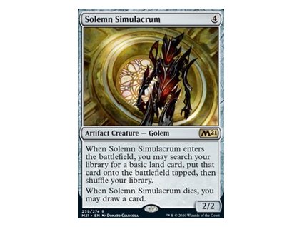 Solemn Simulacrum (Foil NE, Stav Near Mint)