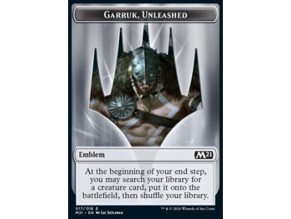 Garruk, Unleashed Emblem - EXTRA (Foil NE, Stav Near Mint)