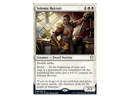 Solemn Recruit (Foil NE, Stav Near Mint)