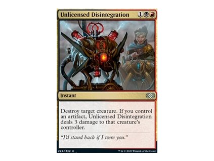 Unlicensed Disintegration (Foil NE, Stav Near Mint)