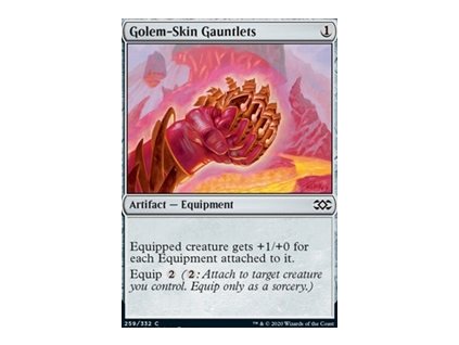Golem-Skin Gauntlets (Foil ANO, Stav Near Mint)