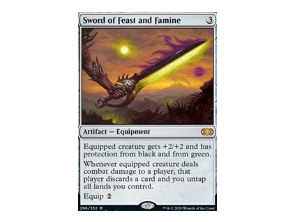 Sword of Feast and Famine (Foil NE, Stav Near Mint)