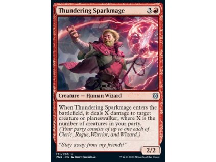 Thundering Sparkmage (Foil NE, Stav Near Mint)