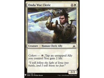 233501 ondu war cleric