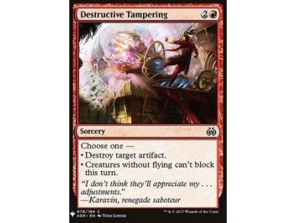 Destructive Tampering