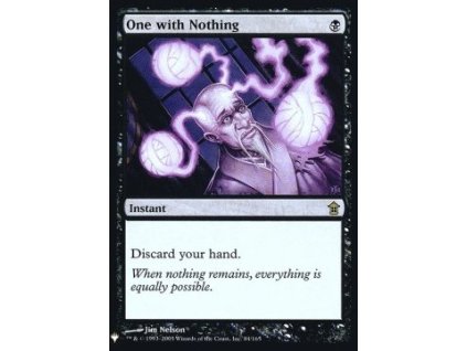 234932 one with nothing foil
