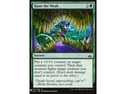 Hunt the Weak