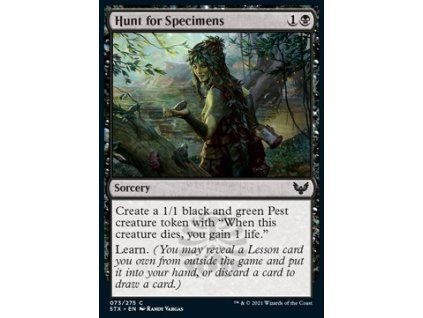 Hunt for Specimens