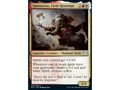 Quintorius, Field Historian
