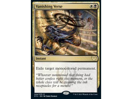 Vanishing Verse