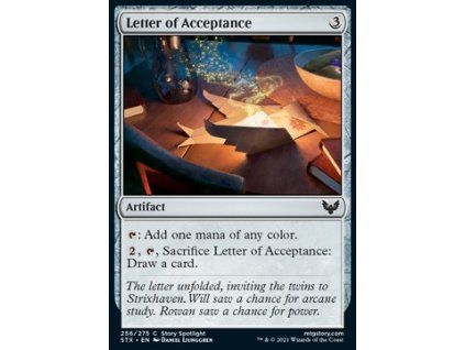 Letter of Acceptance