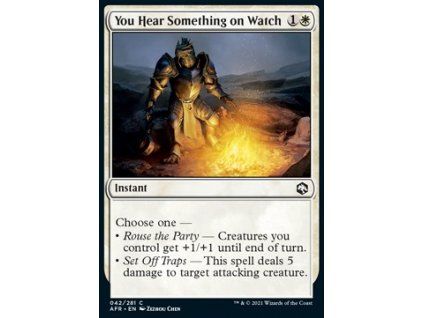 You Hear Something on Watch