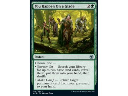 You Happen On a Glade