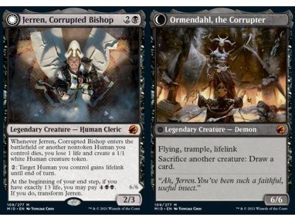 Jerren, Corrupted Bishop // Ormendahl, the Corrupter