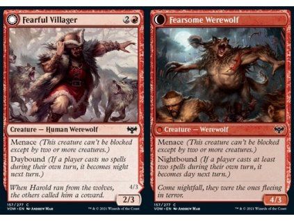 Fearful Villager // Fearsome Werewolf