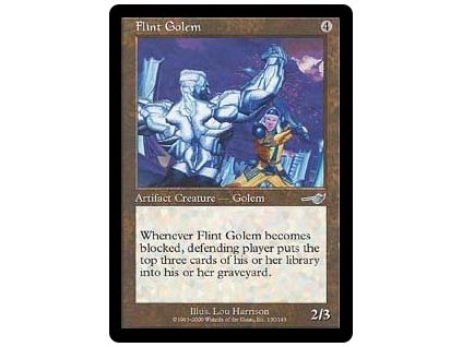 Flint Golem (Foil NE, Stav Near Mint)