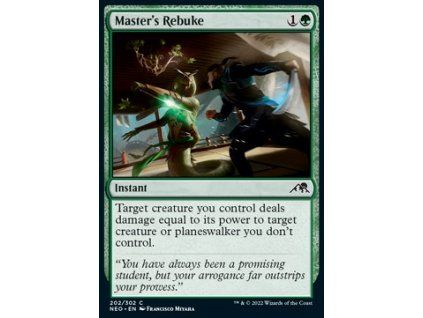 Master's Rebuke