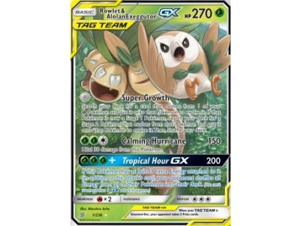 Rowlet & Alolan Exeggutor GX