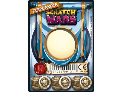 Scratch Wars kusová karta zbraně Zepplandia