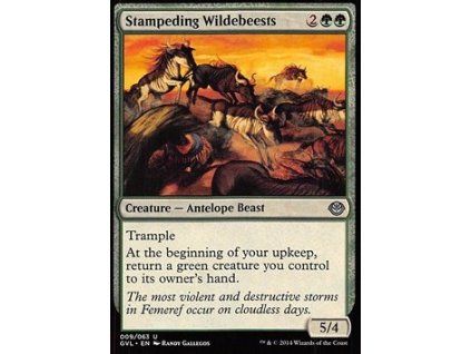 Stampeding Wildebeests