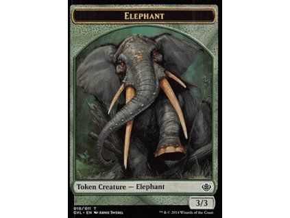 Elephant Token (Green 3/3)