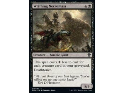 Writhing Necromass