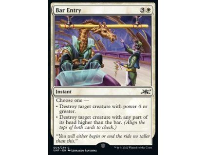 Bar Entry