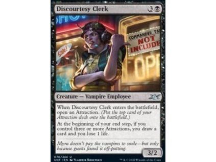 Discourtesy Clerk