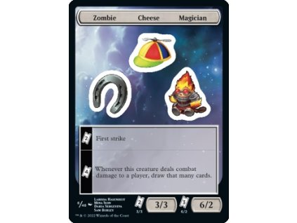 Sticker - Zombie Cheese Magician Token