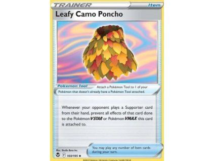 Leafy Camo Poncho