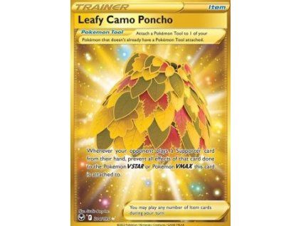 Leafy Camo Poncho