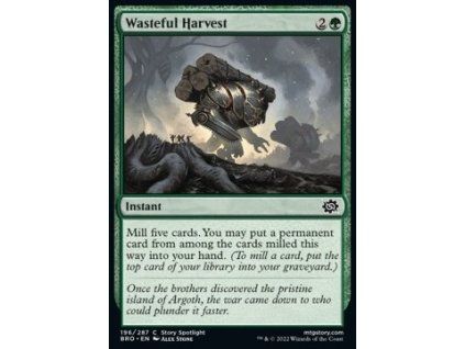 Wasteful Harvest
