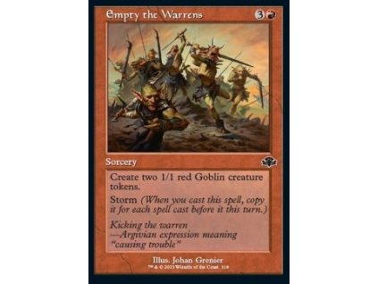 Empty the Warrens - retro