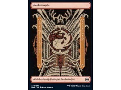 Mountain - Full Art phyrexian (V.2)