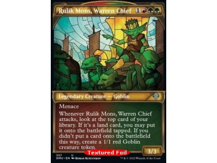 Rulik Mons, Warren Chief - EXTRA TEXTURED FOIL