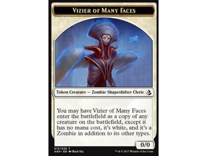 Vizier of Many Faces Token