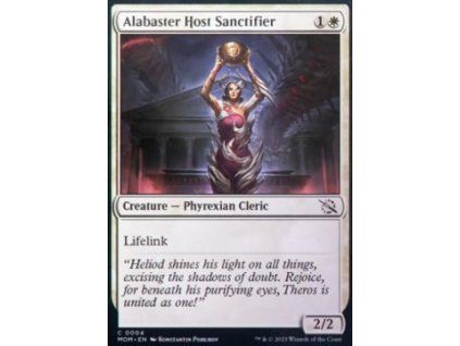 Alabaster Host Sanctifier