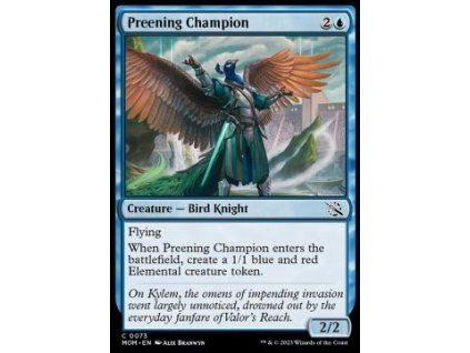 Preening Champion