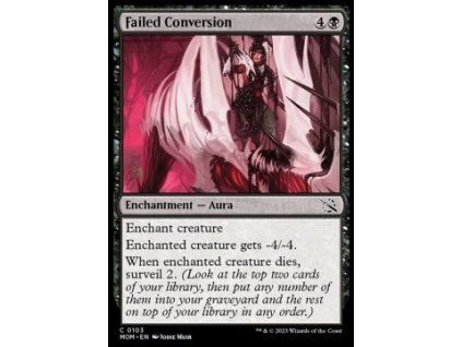 Failed Conversion