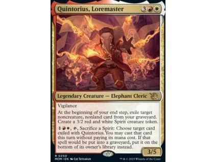 Quintorius, Loremaster