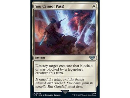 You Cannot Pass!