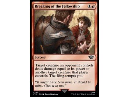 Breaking of the Fellowship