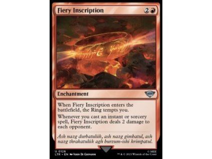 Fiery Inscription