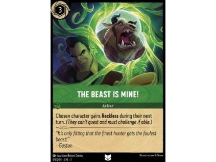 The Beast Is Mine!