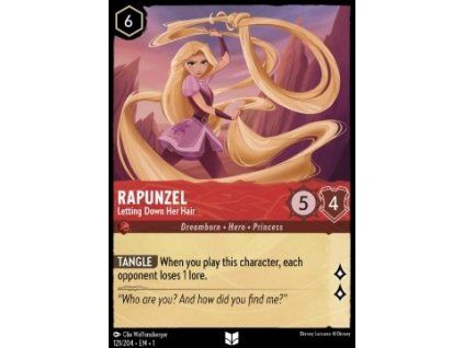 Rapunzel - Letting Down Her Hair